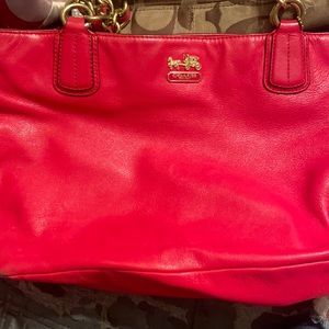 Pink coach purse